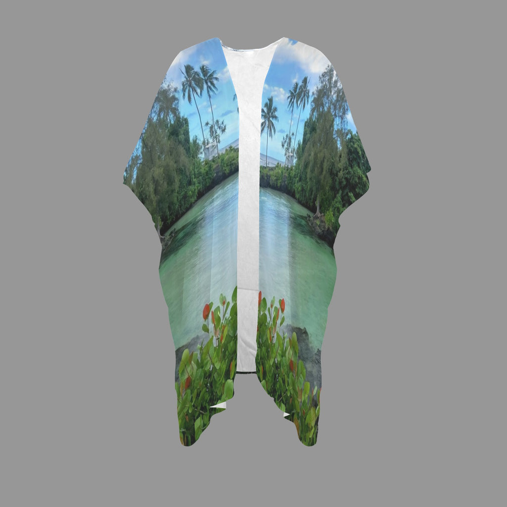 "Blue Hawaii" Kimono
