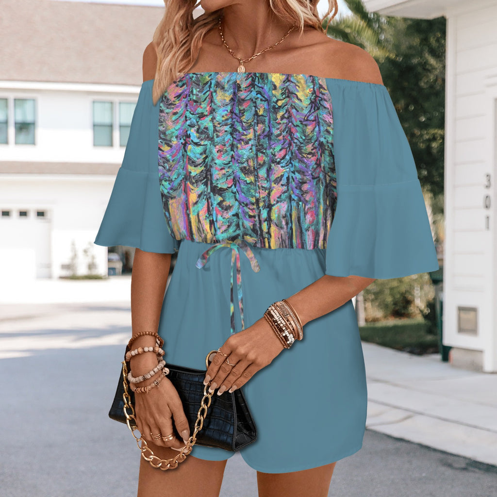 Forest Sunset Romper