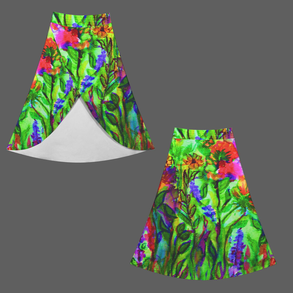 "Summer Wildflowers" Long Skort