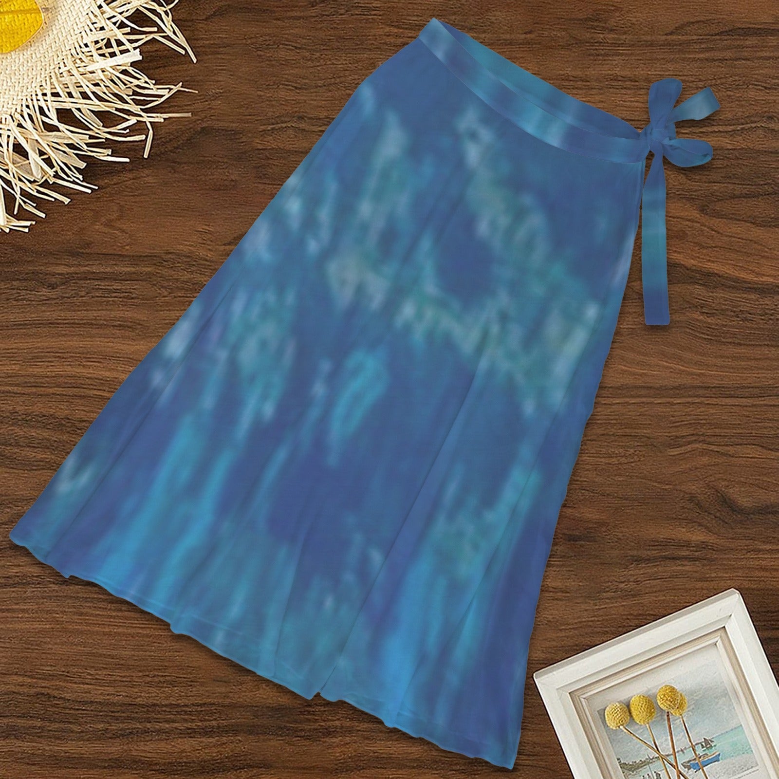 "Aegean Sea Deep" Beach Skirt