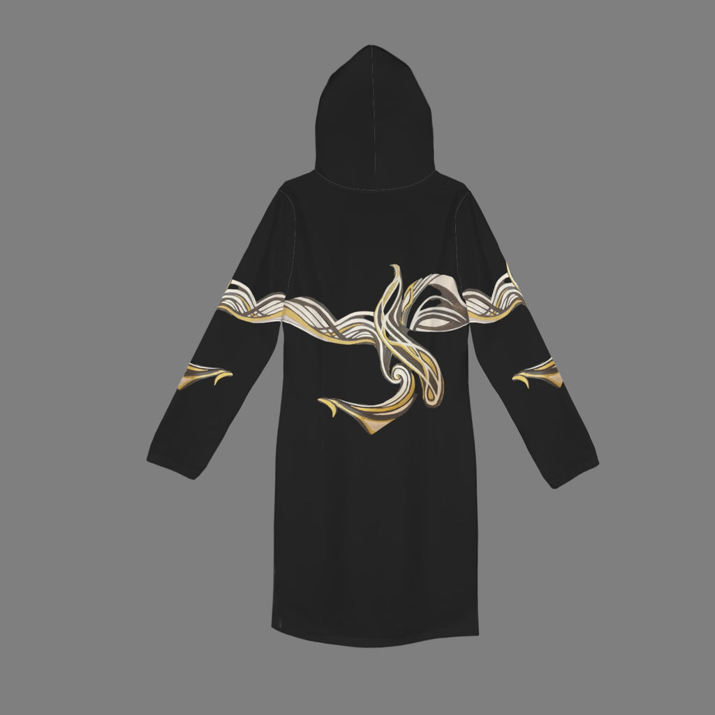 "Escape" Sweatshirt Dress in Black