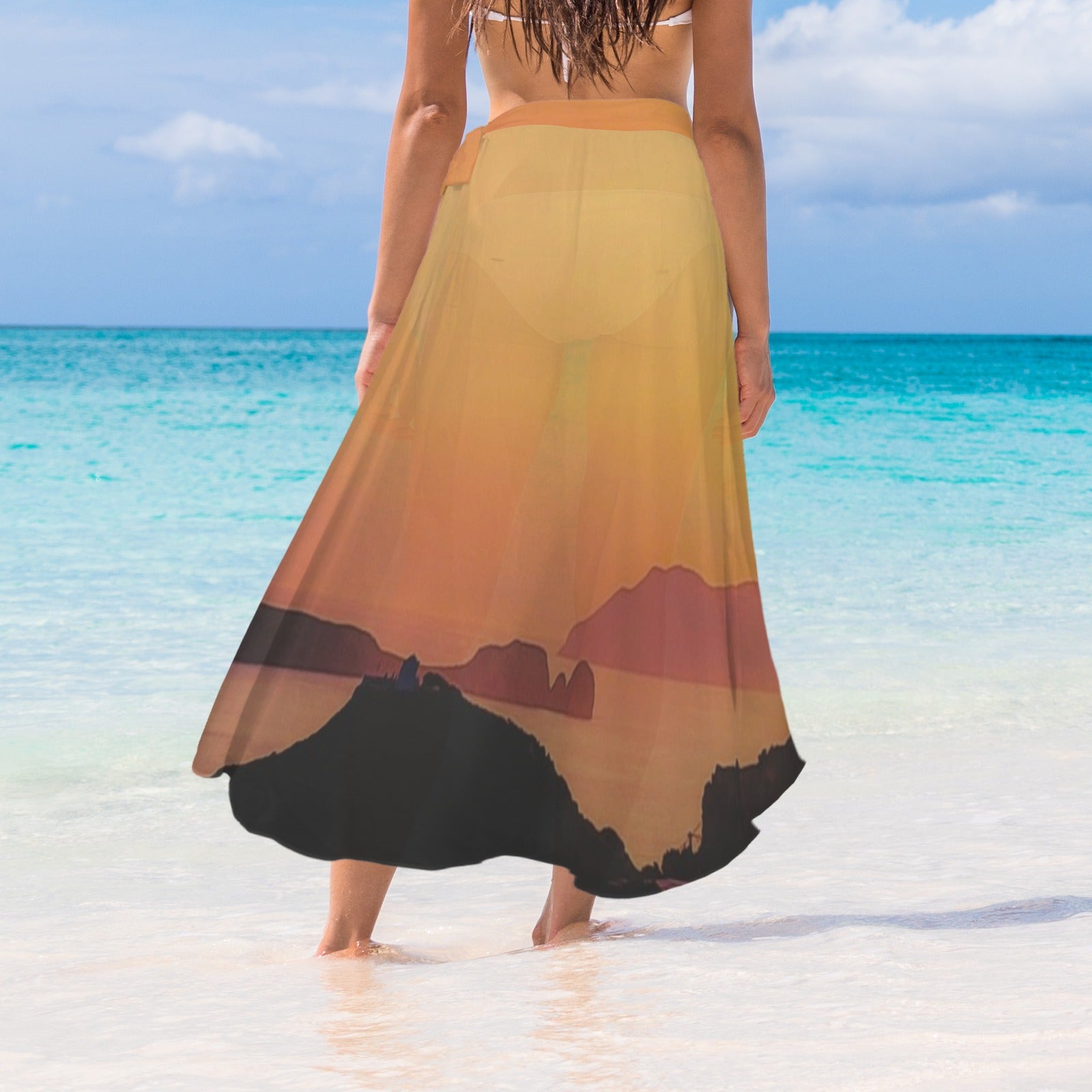 Greek Sunset Beach Skirt