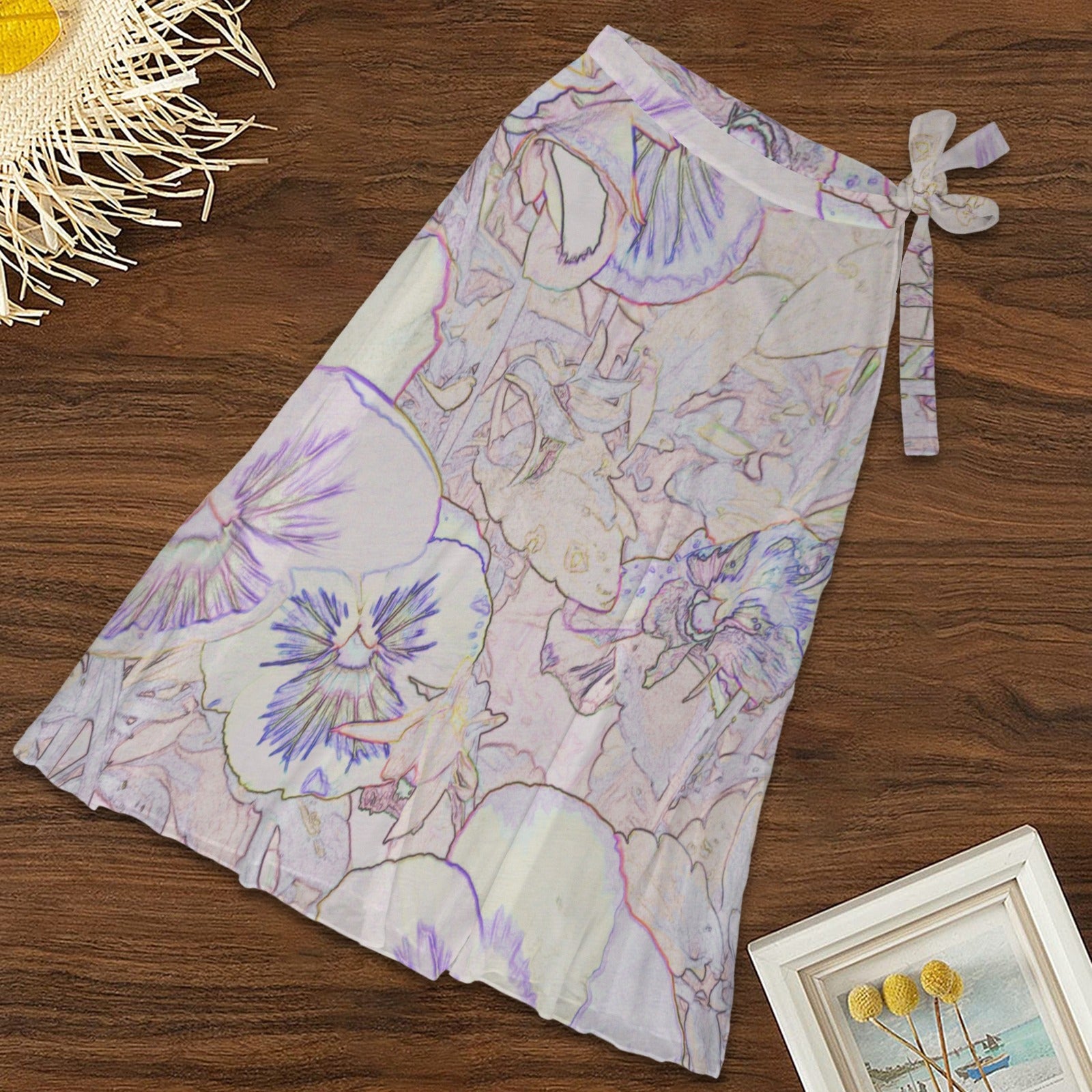 Pansies Beach Skirt