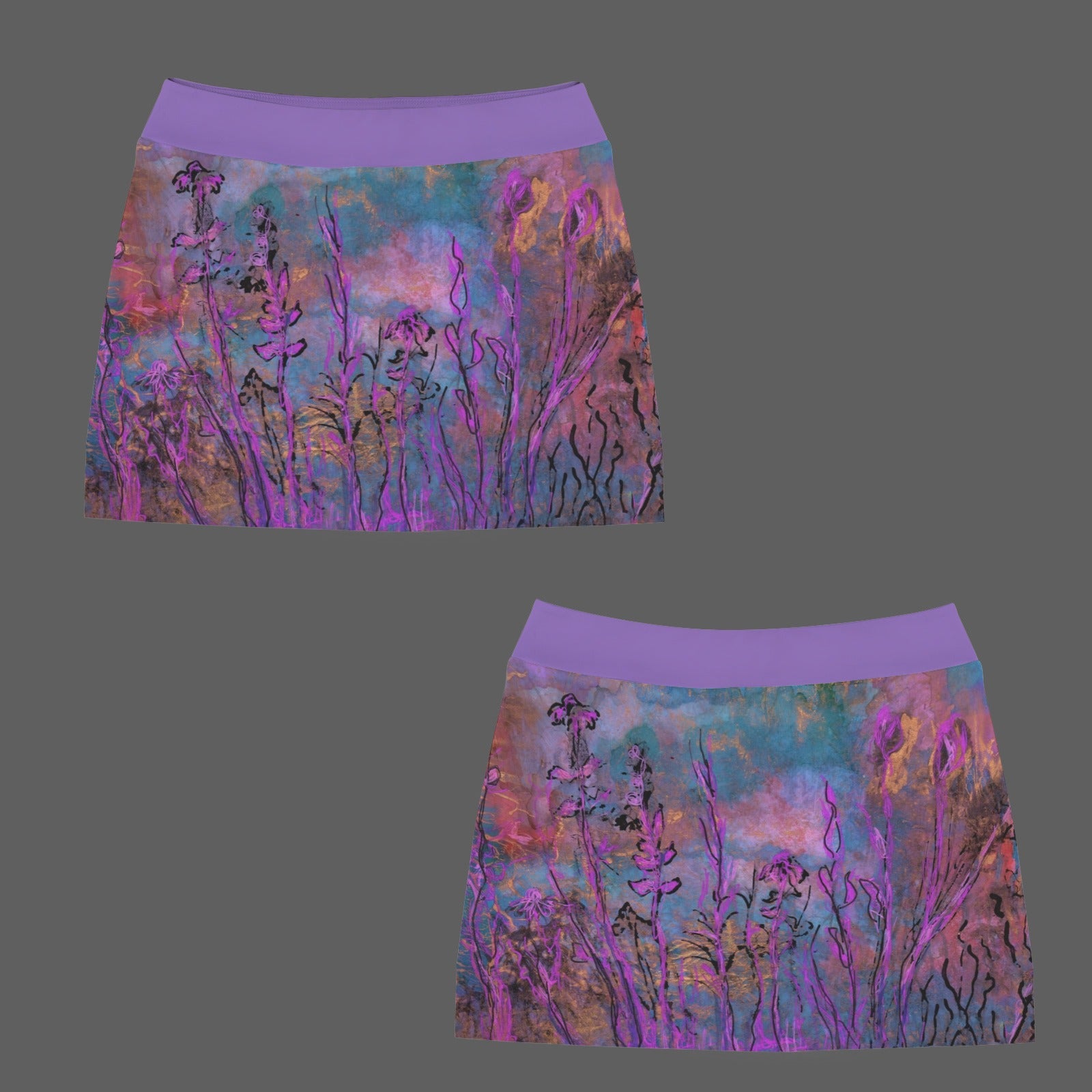 Magenta Milkweed Mauve Skort