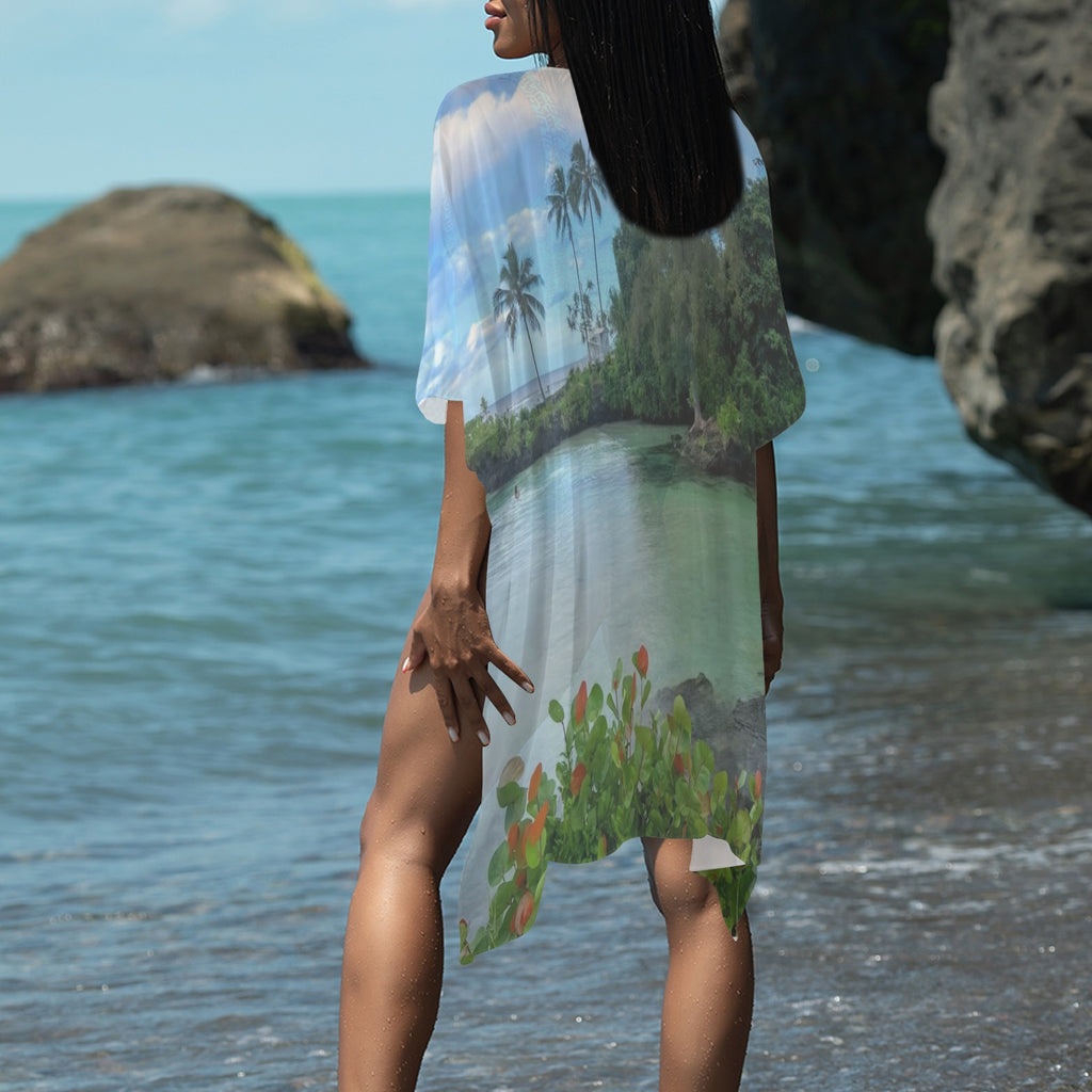 "Blue Hawaii" Kimono