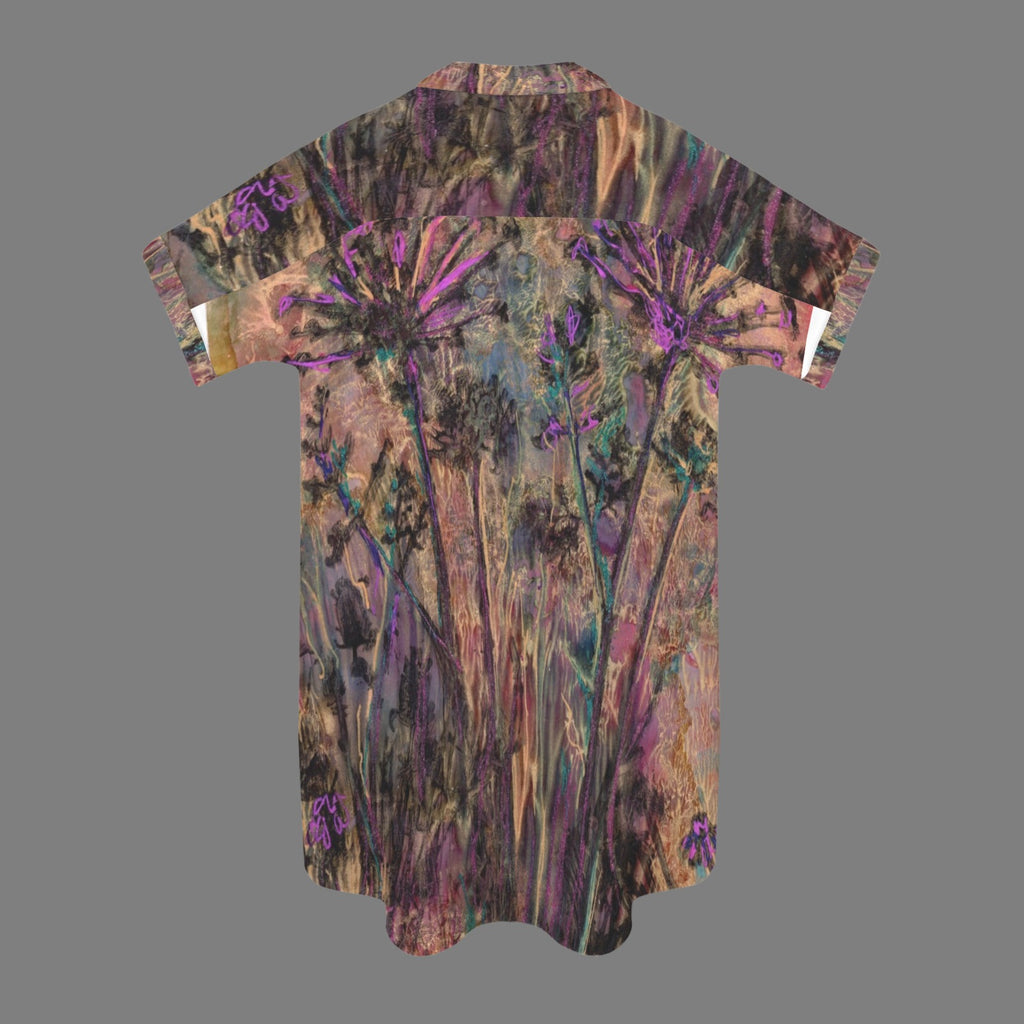 MagentaMilkweedShiftDress