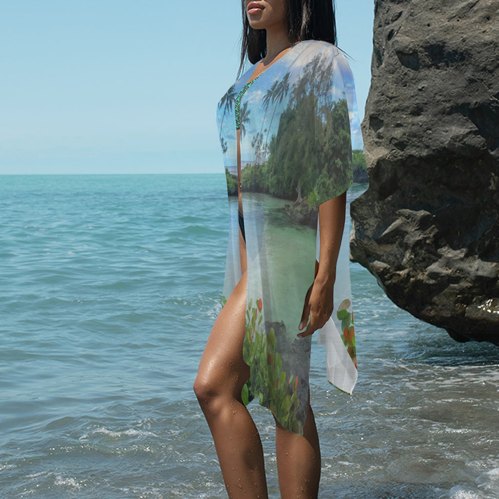 "Blue Hawaii" Kimono